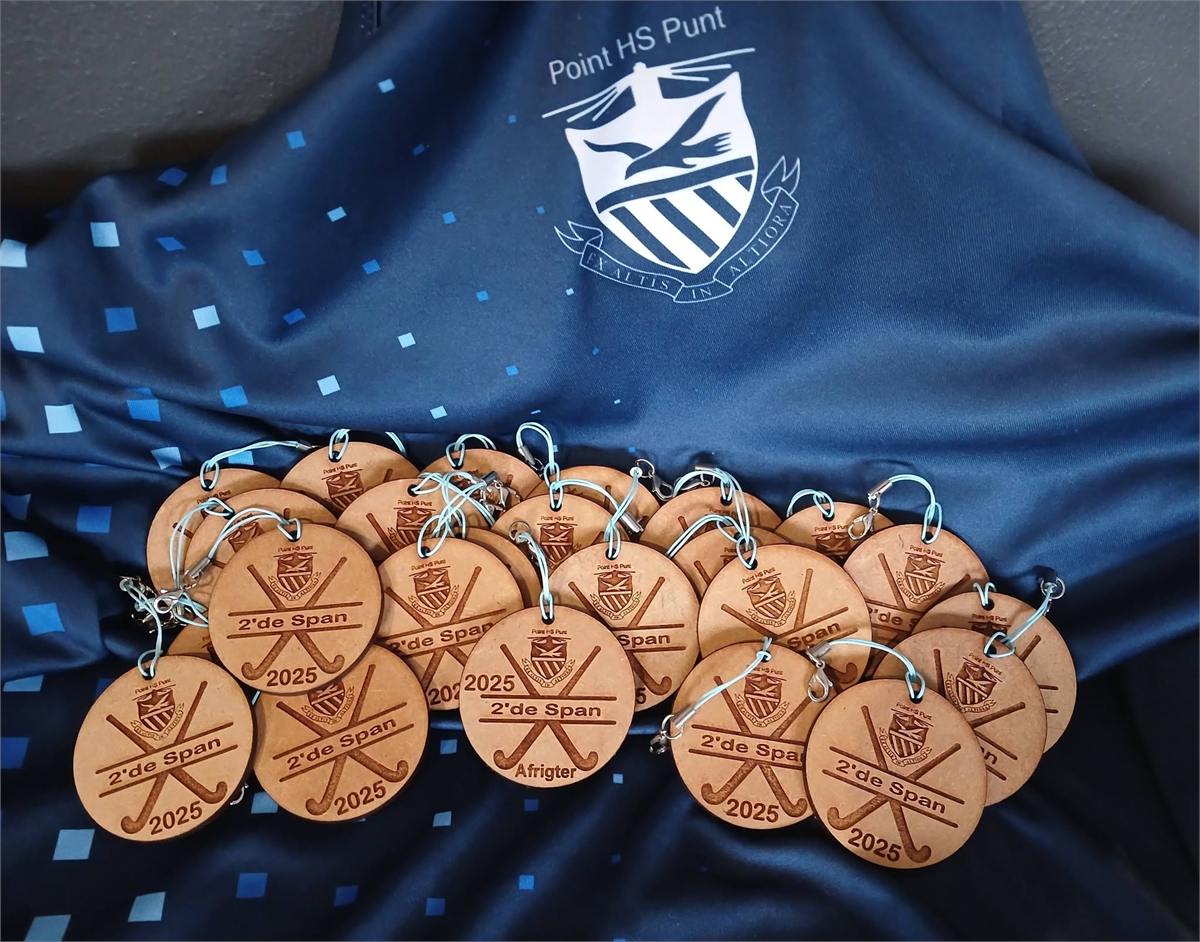 Personalised wooden sports medals