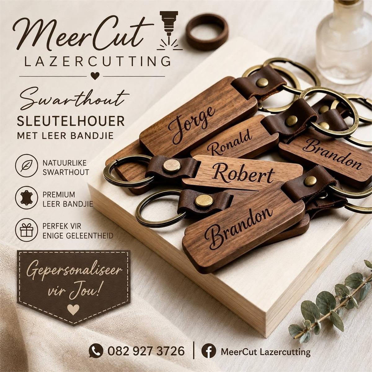 Smartwood name keyrings