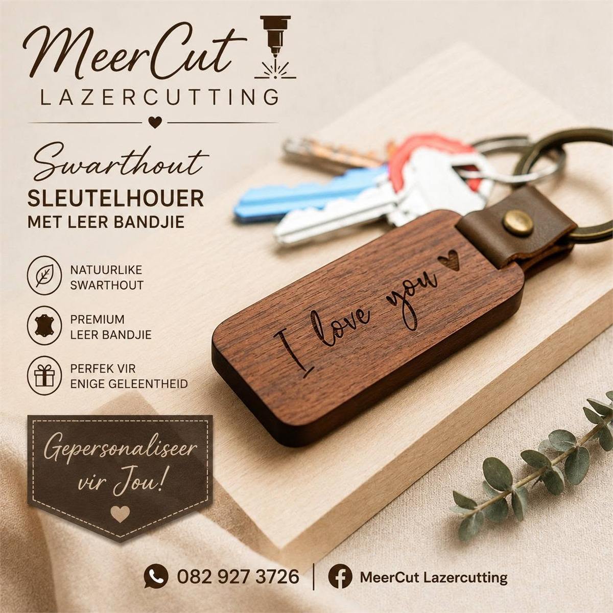 Leather-band keyrings