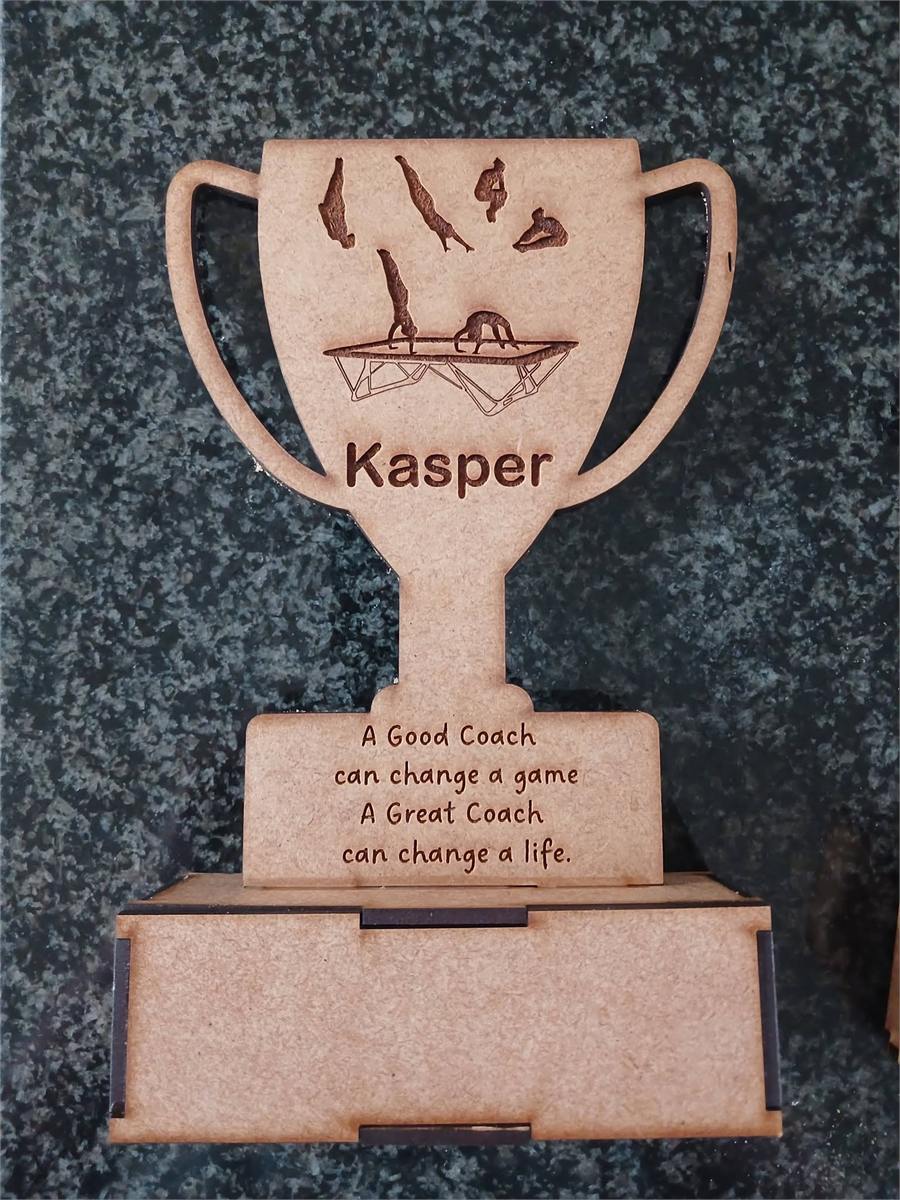 Rugby trophy stand