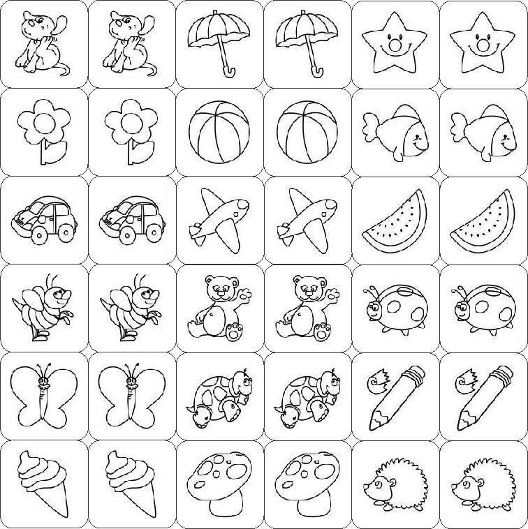 Playful picture memory set