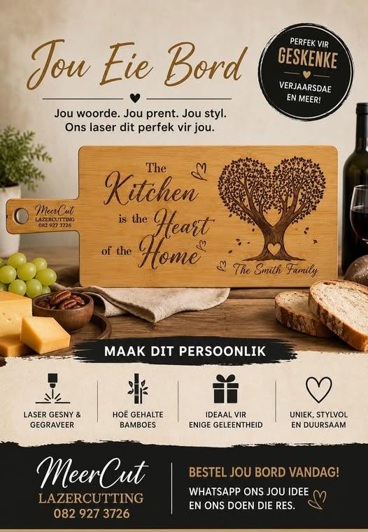 Personalised kitchen board