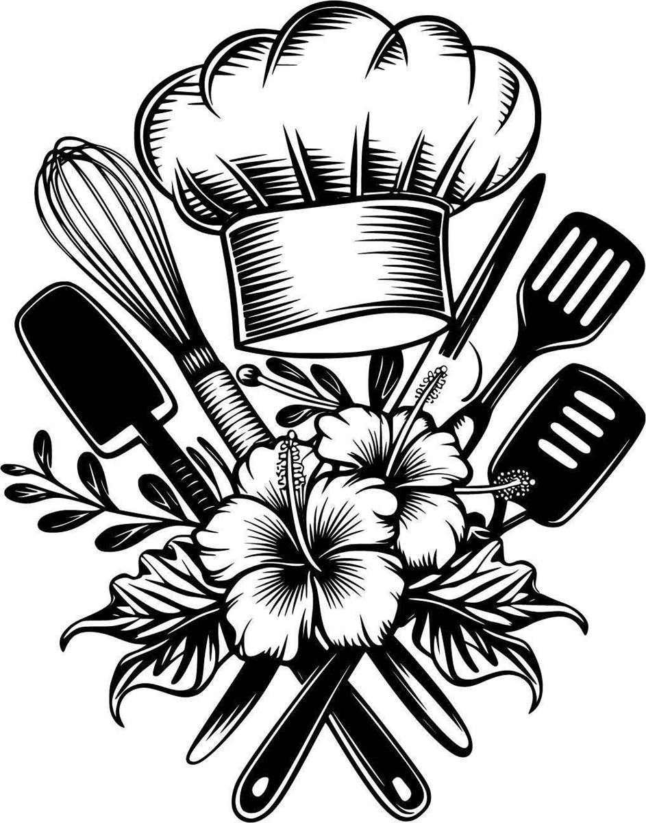 Floral kitchen design