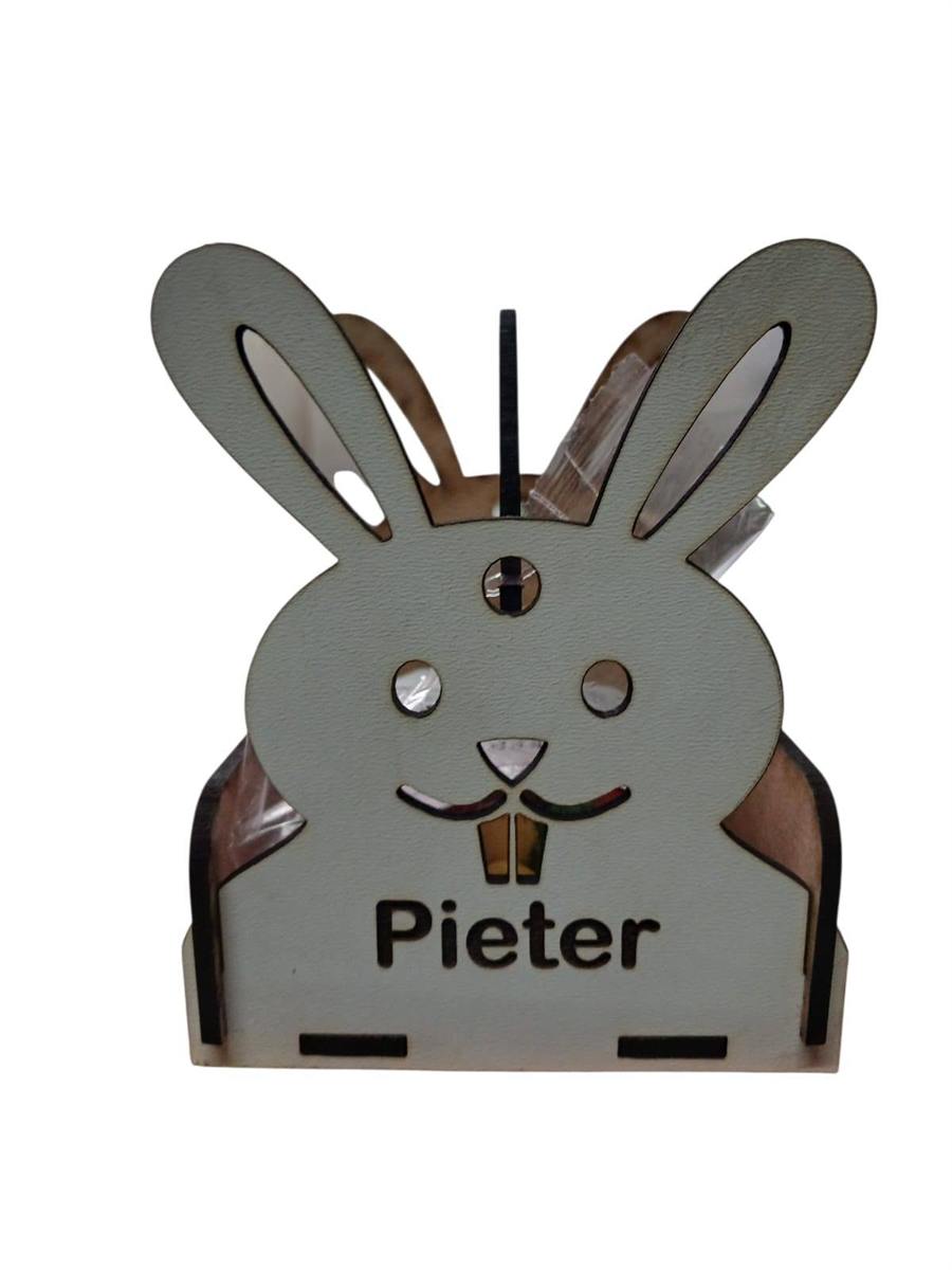 Personalised bunny basket